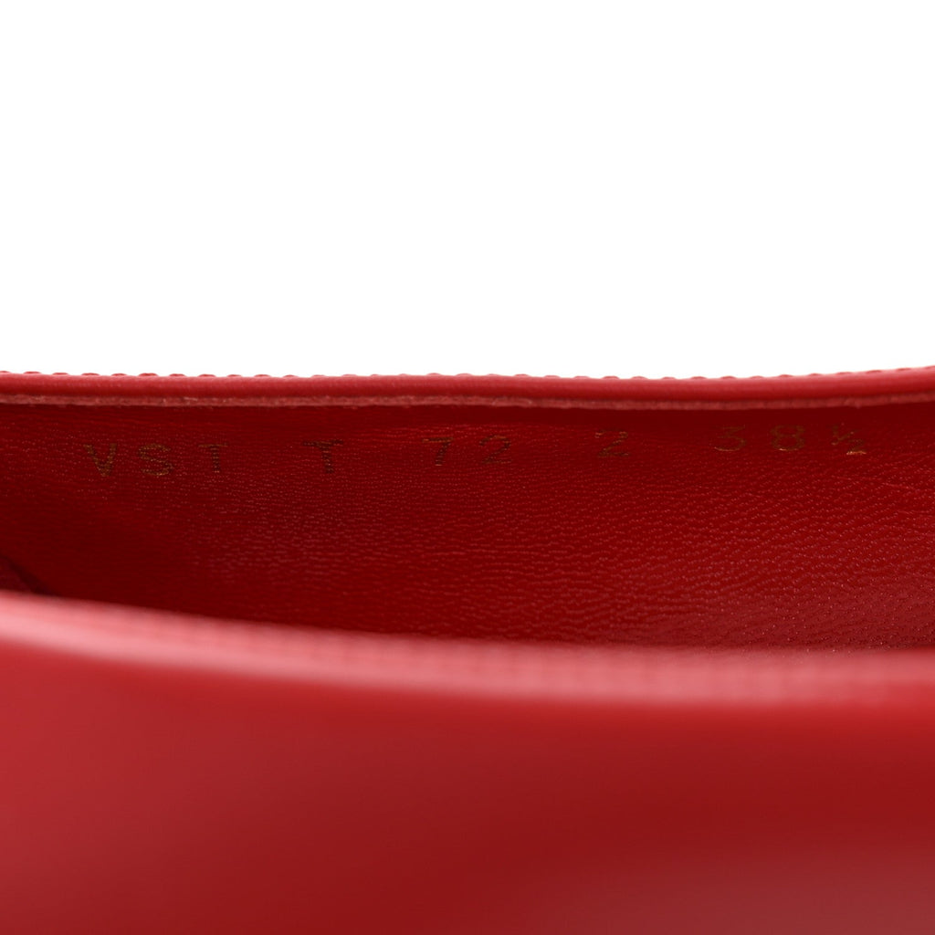 Nappa Vlogo Flats 38.5 Rouge Pur