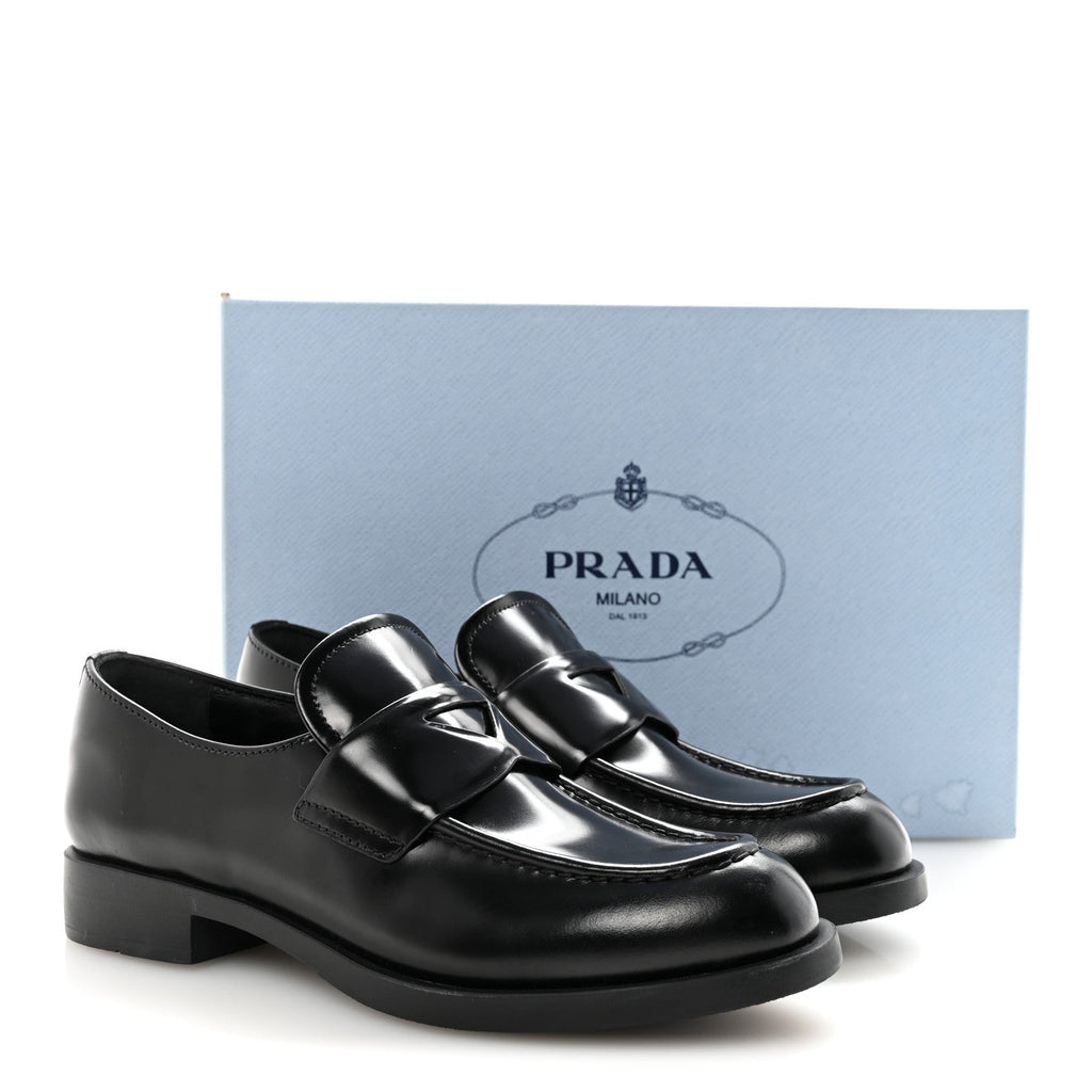 Spazzolato Loafers 38 Black