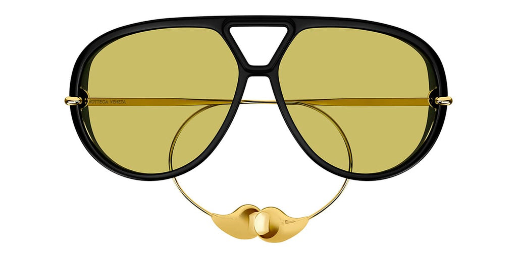 Bottega Veneta BV1273S 003 Drop Aviator - As Seen On Kendall Jenner & Bad Bunny