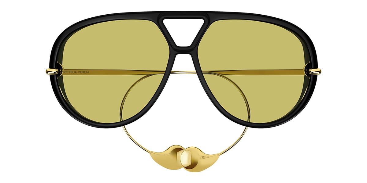 Bottega Veneta BV1273S 003 Drop Aviator - As Seen On Kendall Jenner & Bad Bunny