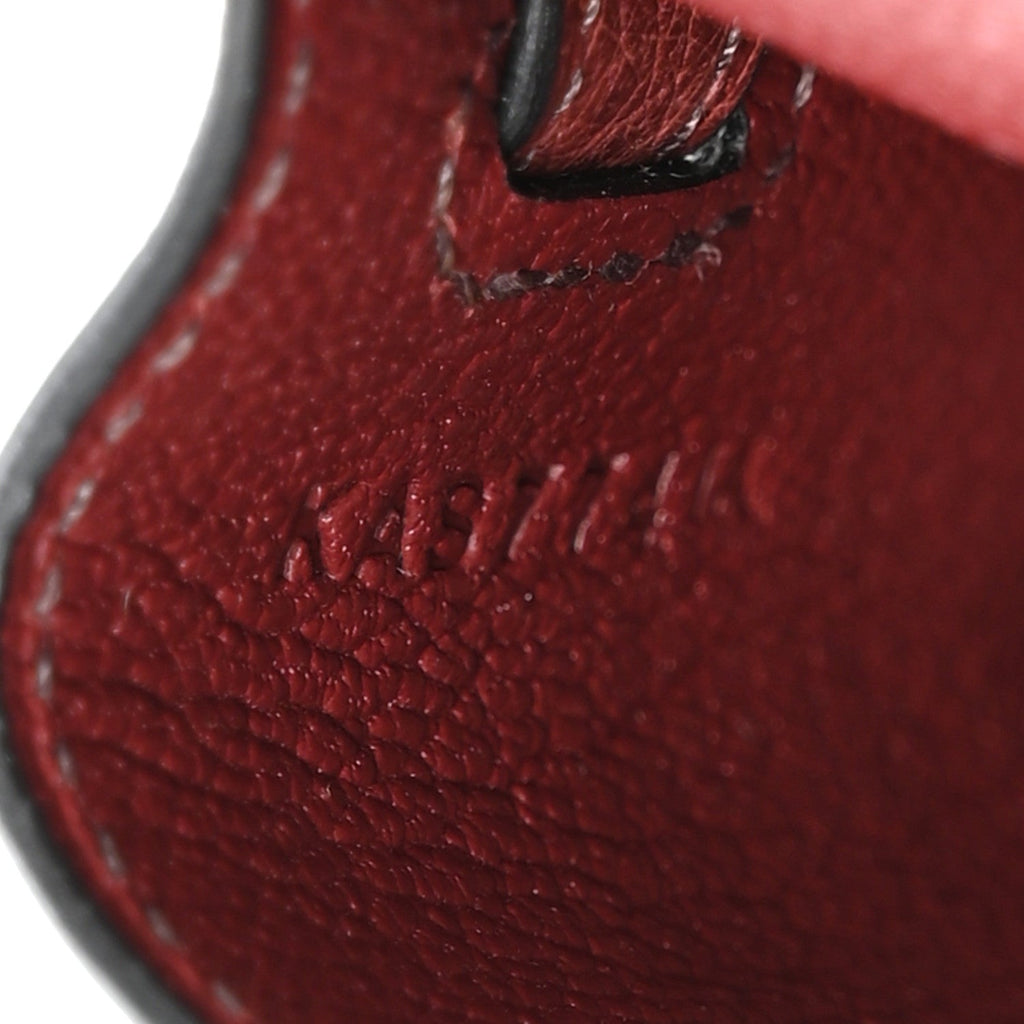 Ostrich Kelly Festival Bag Charm Rouge H