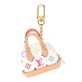 LV x TM Monogram Multicolor Micro Alma Bag Charm White