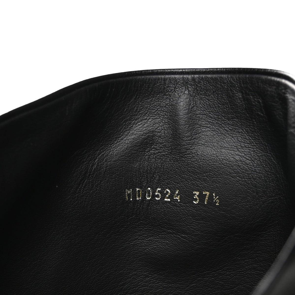 Calfskin D-Town Boots 37.5 Black