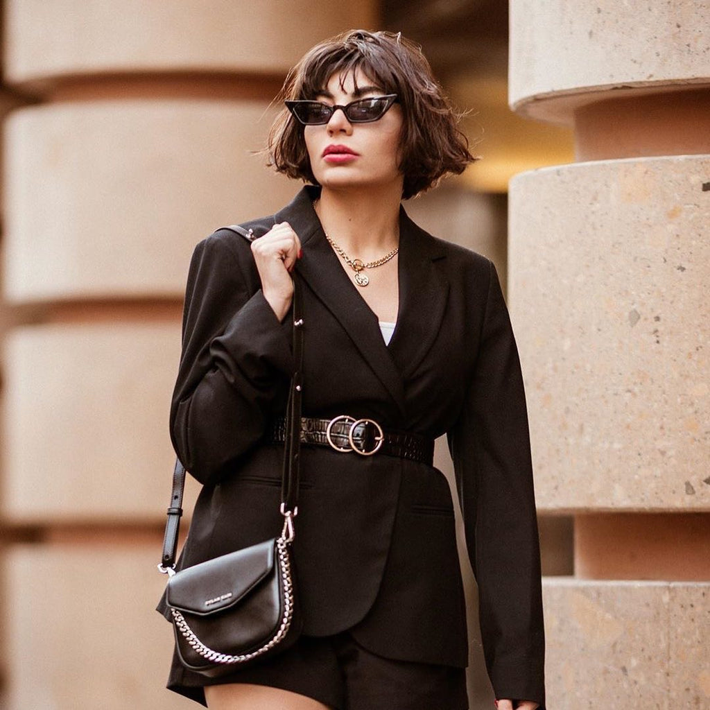 Women's 90's Thin Retro Pointed Cat Eye Sunglasses C571