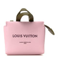 Calfskin Mini Shopper Bag Charm Pink