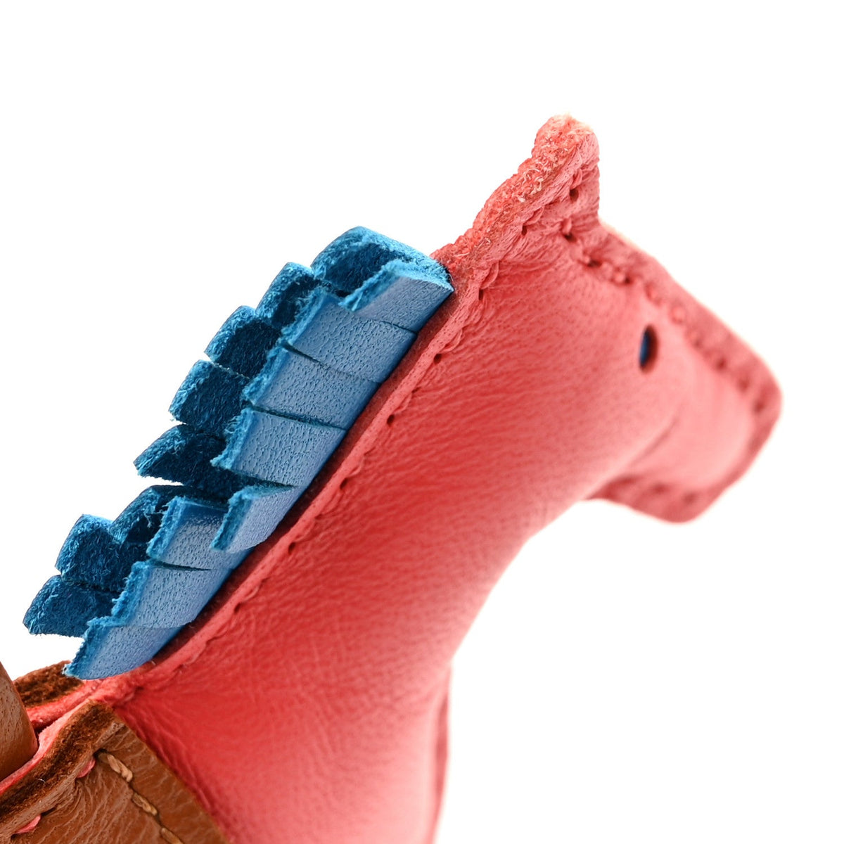 Milo Lambskin Grigri Rodeo Horse Bag Charm PM Rose Texas Bleu Zanzibar Gold