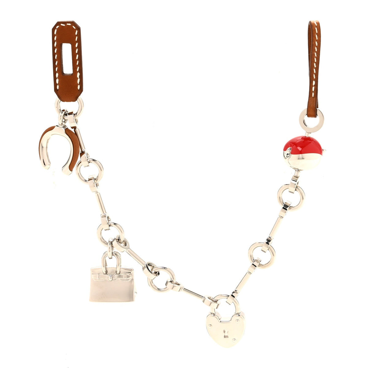 Palladium Barenia Bijou De Sac Bag Charm Fauve Rouge De Coeur