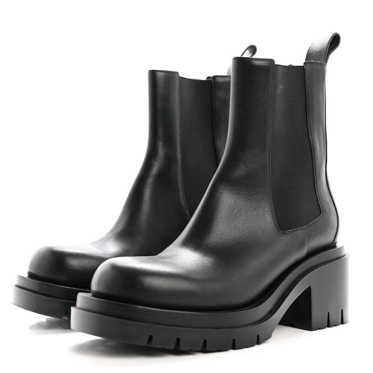Calfskin The Lug Chelsea 30/70mm Ankle Boots 40 Black