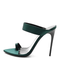 Crepe Satin Martha Mule 110 Sandals 35.5 Dorian Green
