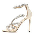 Nappa Crystal Josefine 100 Sandals 39 Latte