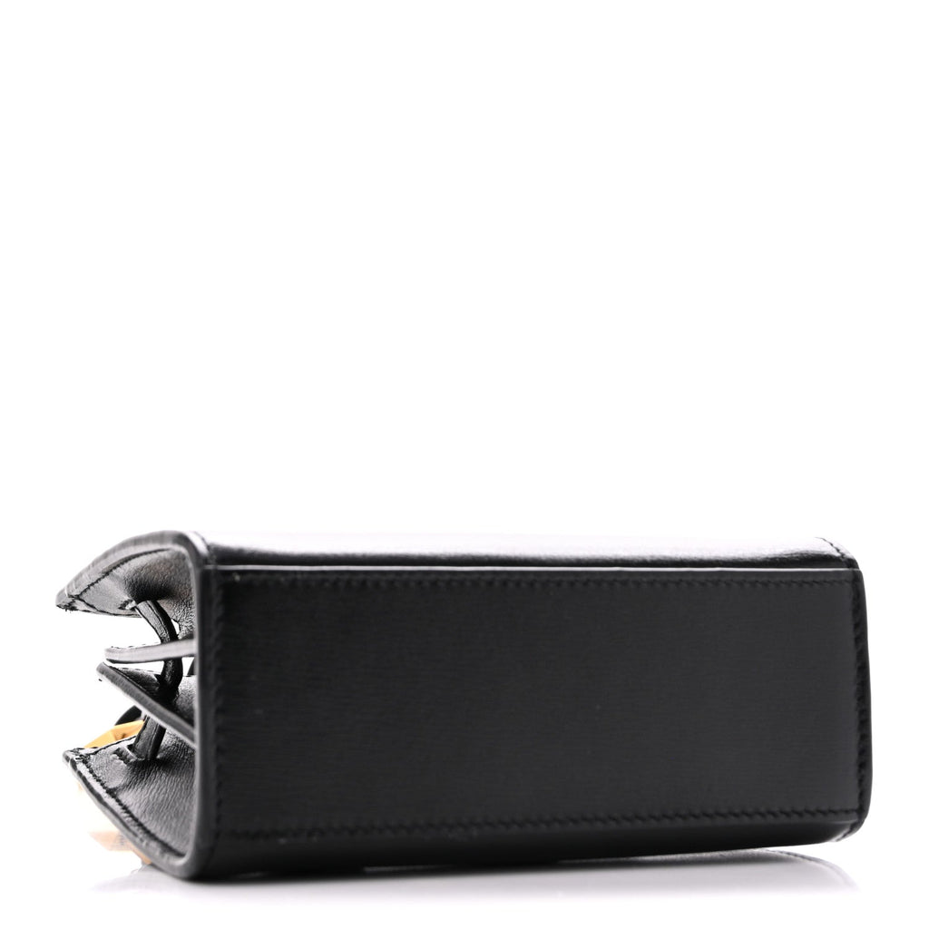 Calfskin Sac De Jour Bag Charm Black