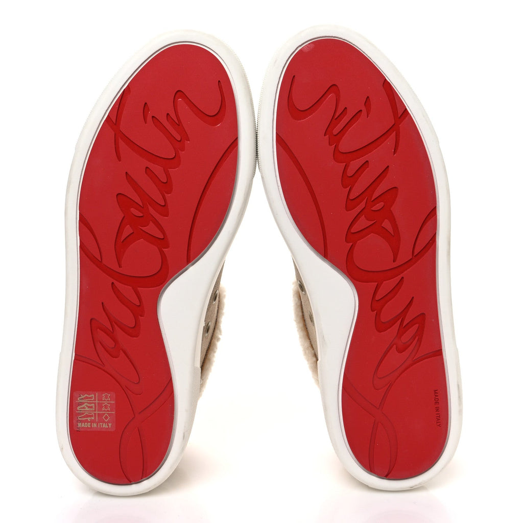 Suede Shearling Fun Vierissima Flat Sneakers 38 Atlas