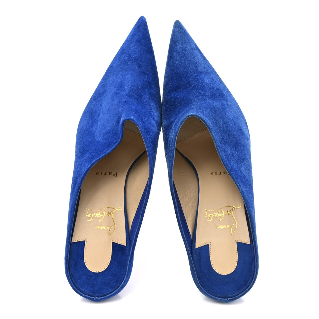 Veau Velours Quart 80 Mules 37 Cyclades