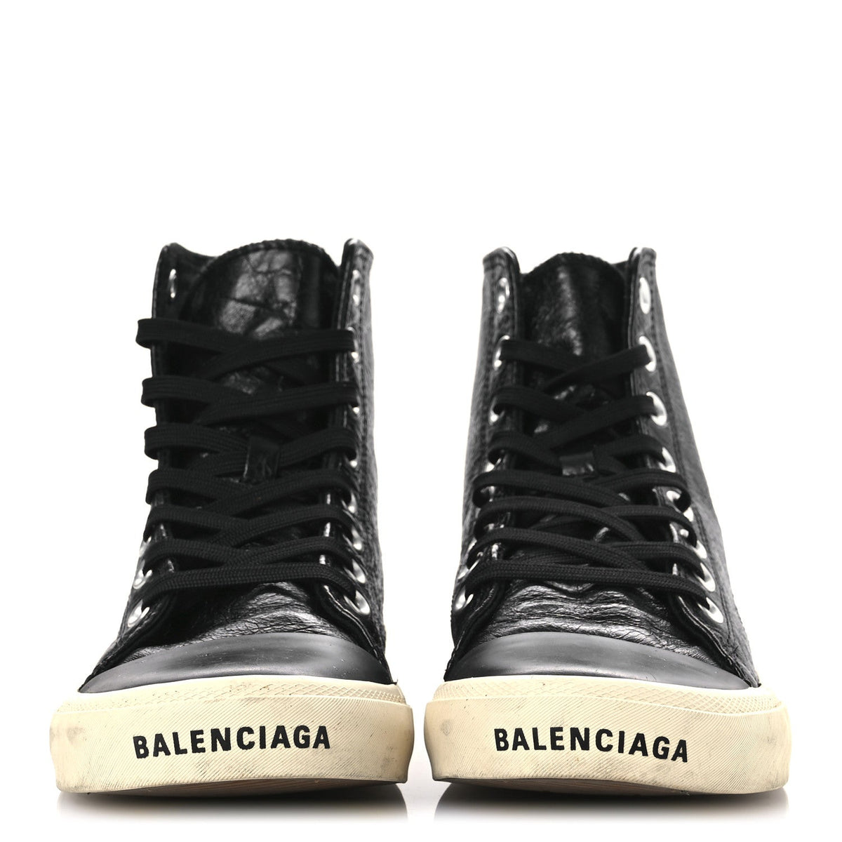Agneau Arena Womens Paris High Top Sneakers 39 Black