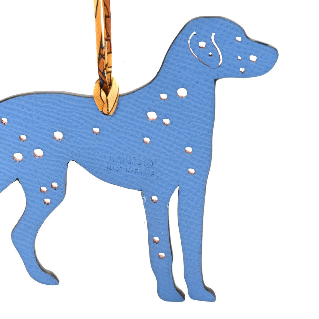 Togo Epsom Petit H Dalmatian Dog Bag Charm