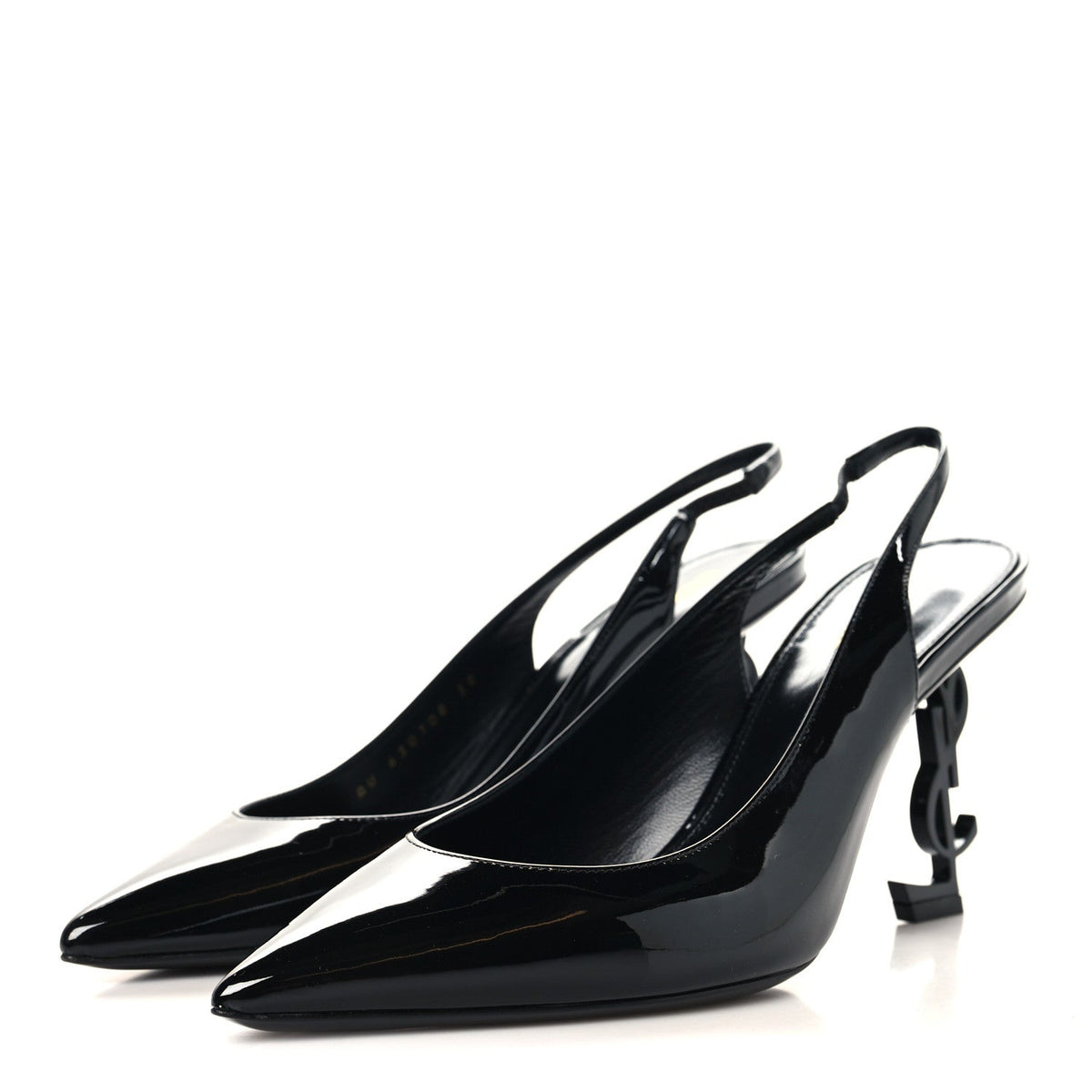 Patent Opyum 110 Slingback Pumps 38 Black