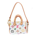 LV X TM Monogram Micro Speedy Bag Charm White