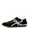 Nylon Suede Flow Runners Sneakers 42 Black