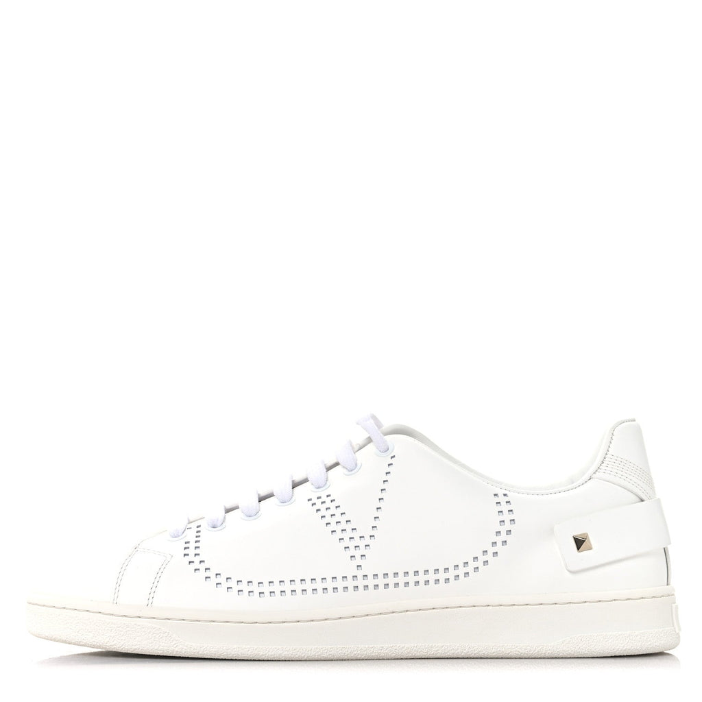 Calfskin Mens Backnet Sneakers 43.5 White