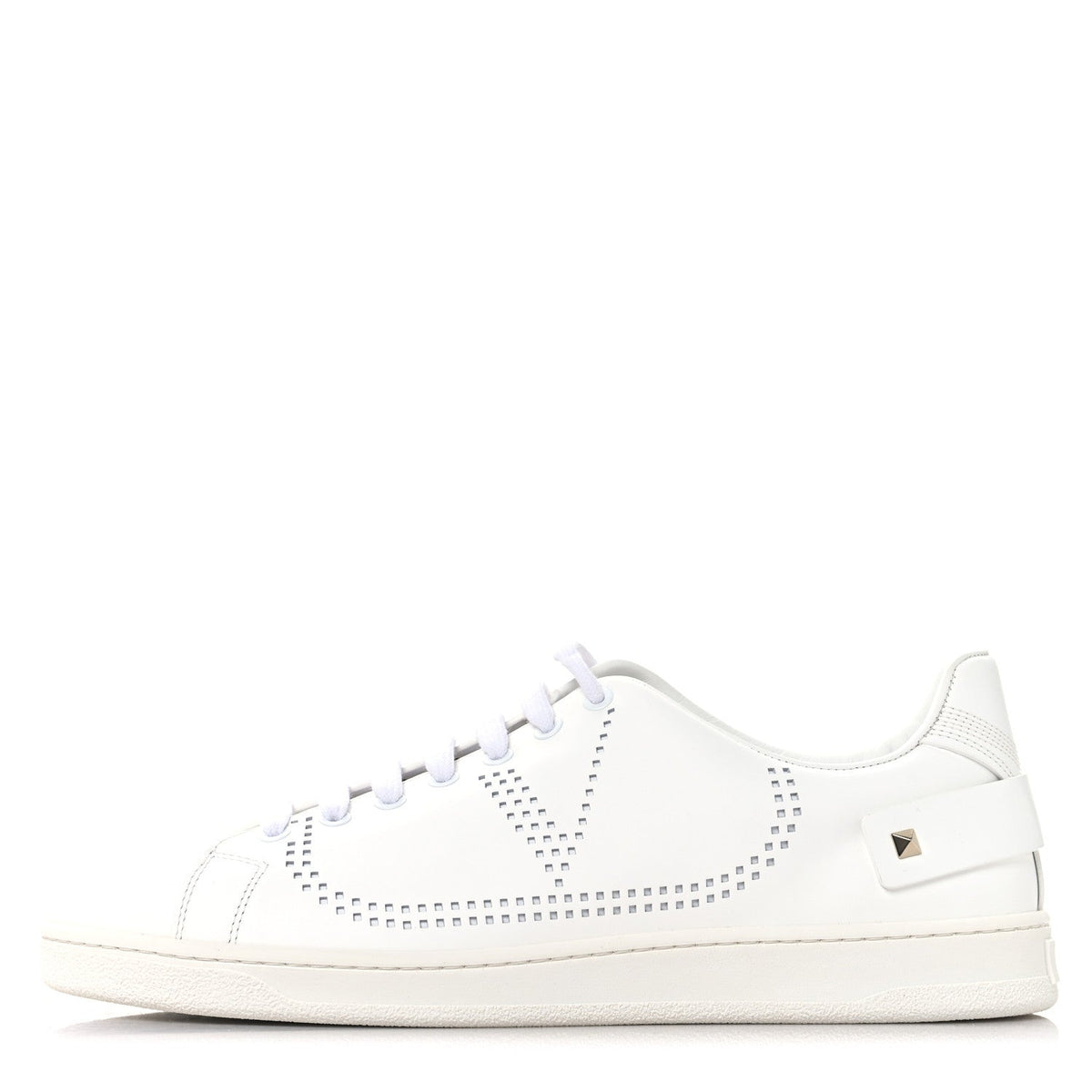 Calfskin Mens Backnet Sneakers 43.5 White