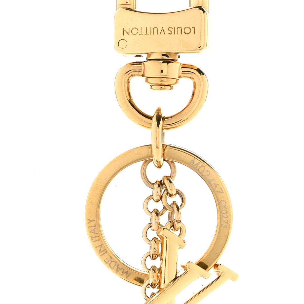 LV x TM Cowhide Monogram Superflat Panda Key Ring Bag Charm Multicolor