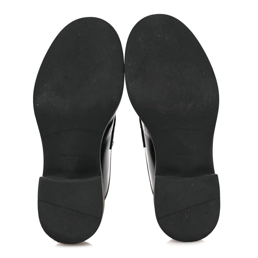 Spazzolato Triangle 40mm Loafer Mules 37 Black