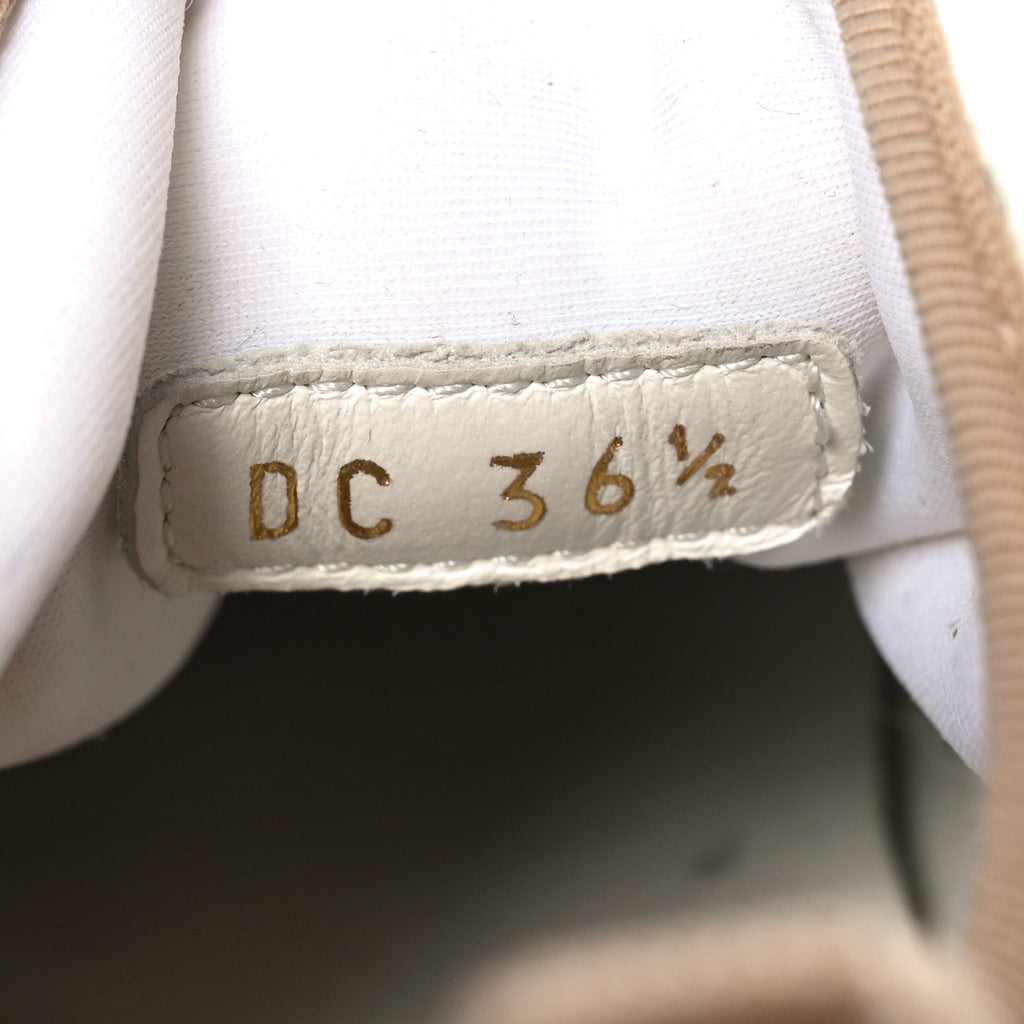 Neoprene Rubber Womens D-Connect Sneakers 36.5 White Beige