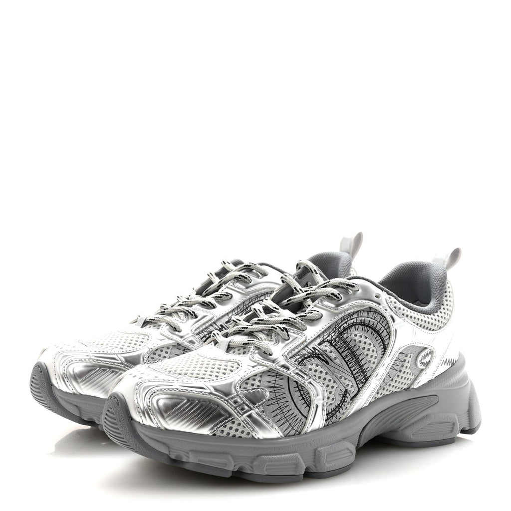 Technical Mesh Dior Chrono Sneakers 38 Silver