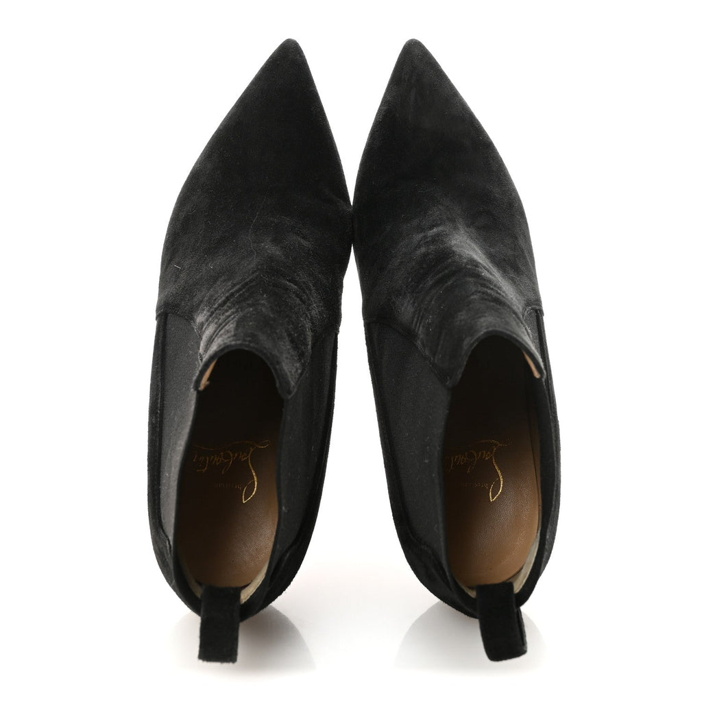 Suede Crochinetta 100 Ankle Boots 37.5 Black