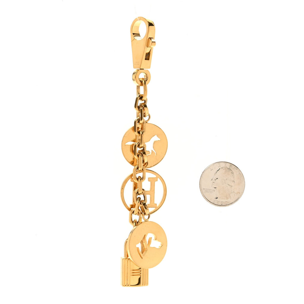 Breloque Bag Charm Gold
