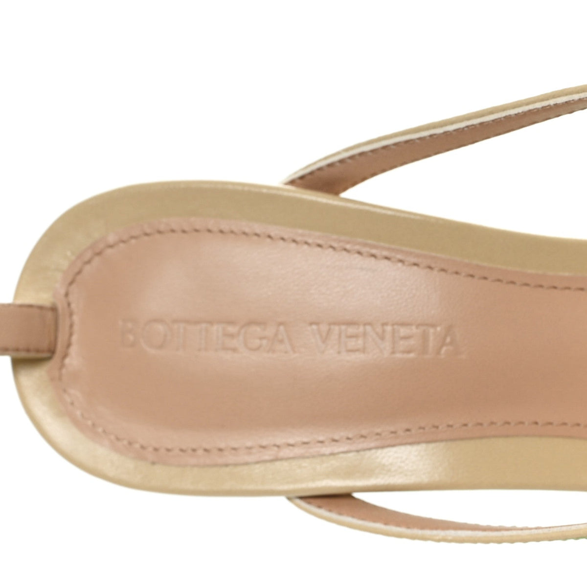 Lambskin Stretch Lounge Wedge Sandals 36 Cane Sugar