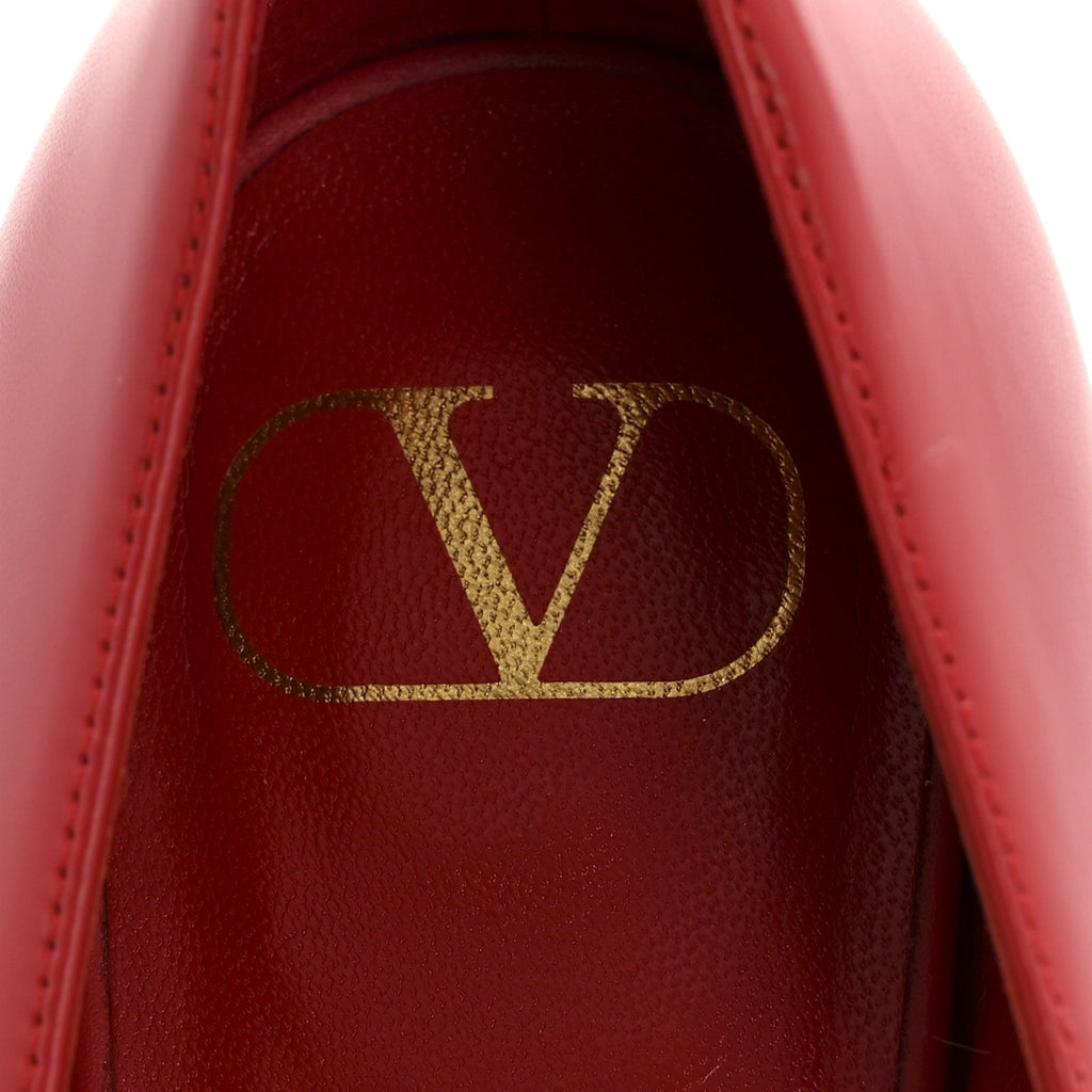 Nappa Vlogo Flats 38.5 Rouge Pur