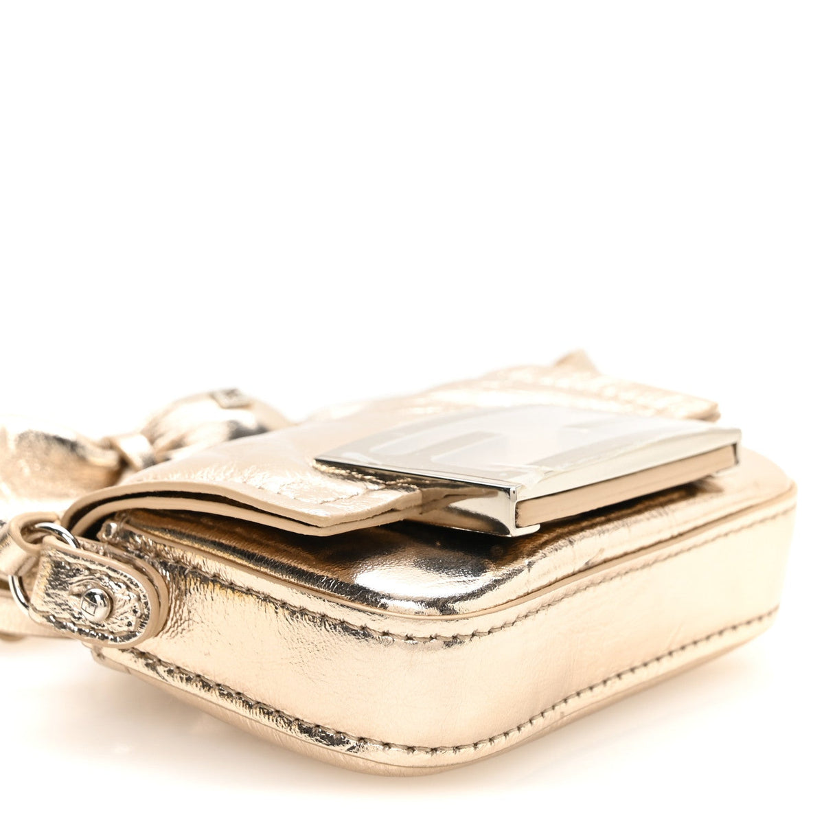 Metallic Nano Baguette So Sweet Handle Charm Gold
