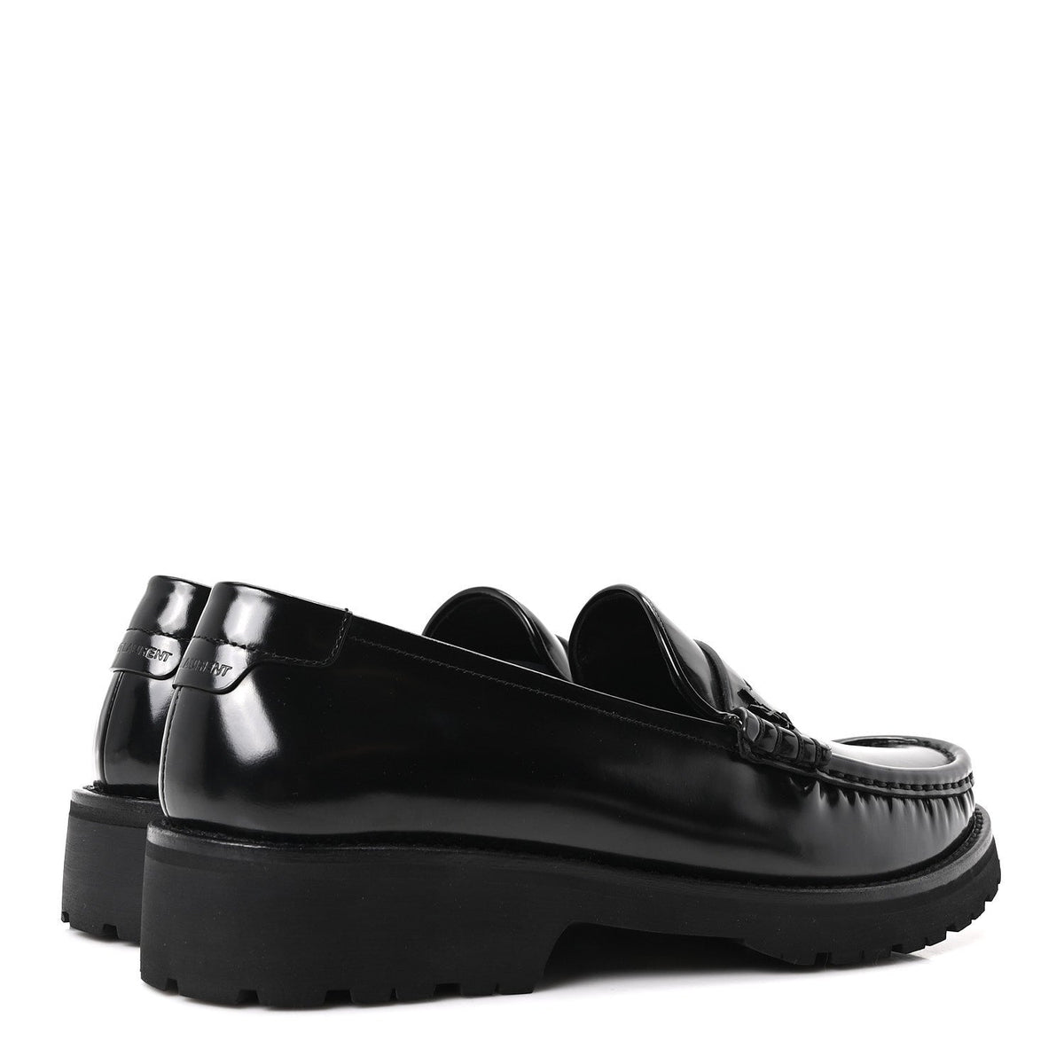 Glazed Calfskin Mens Master Le Loafer 15 Moccassins 43 Black