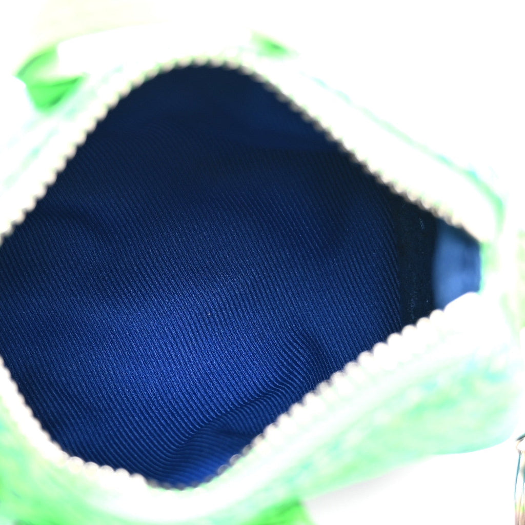 Taurillon Illusion Mini Keepall Earphones Pouch Bleu Vert