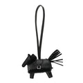 Milo Lambskin Merinos Wool Grigri Rodeo Robeo Plush Bag Charm PM Black