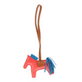 Milo Lambskin Grigri Rodeo Horse Bag Charm PM Rose Texas Bleu Zanzibar Gold