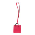 Milo Lambskin Swift Shopping Bag Charm Rose Mexico