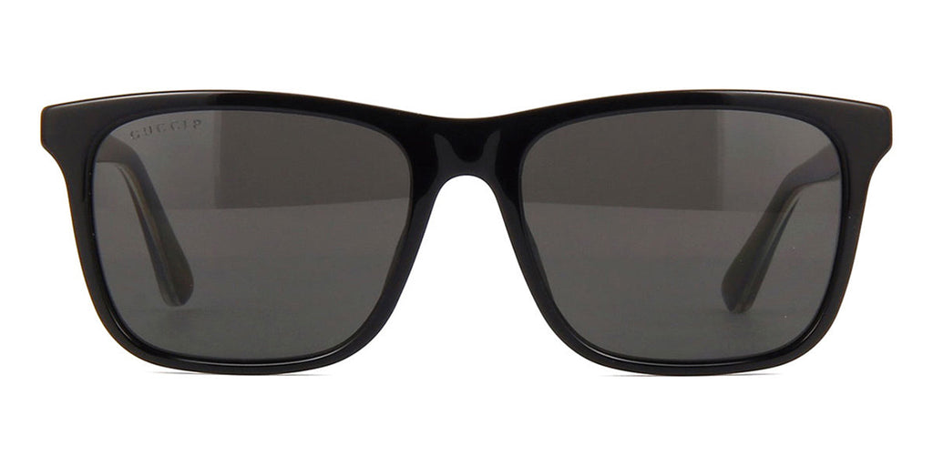 Gucci GG0381SN 007 Polarised Black and Crystal - As Seen On Mohamed Omar & LaDainian Tomlinson