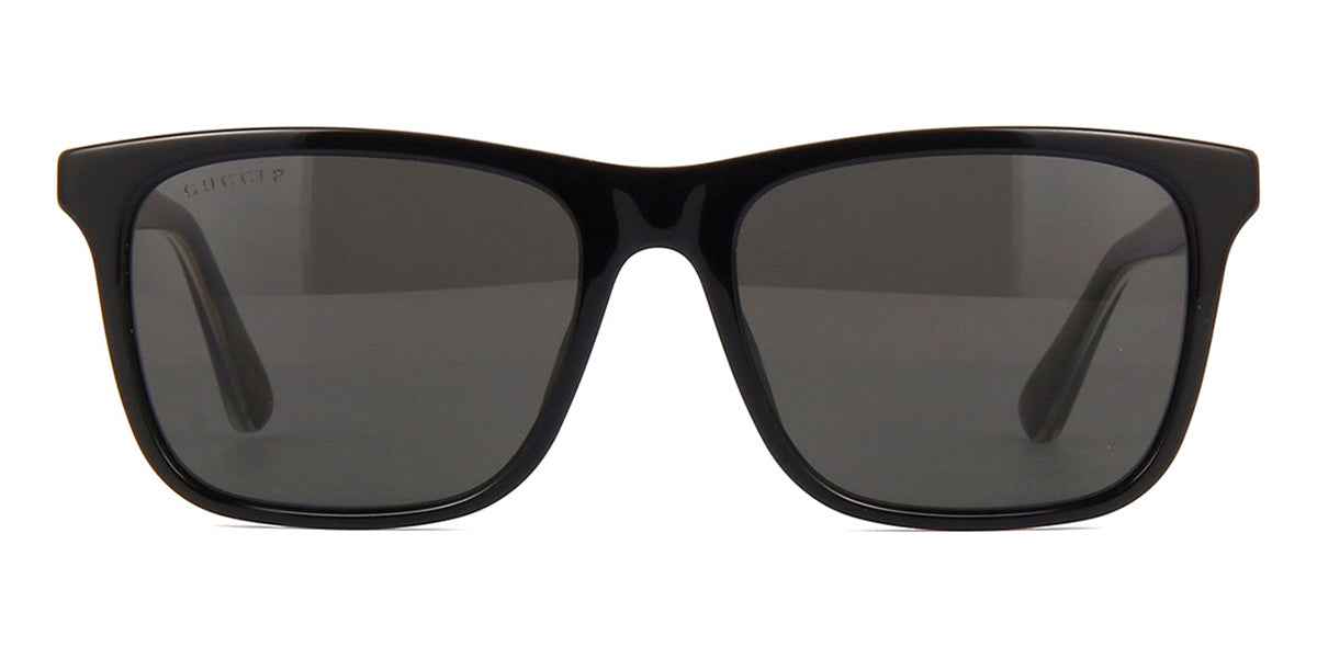 Gucci GG0381SN 007 Polarised Black and Crystal - As Seen On Mohamed Omar & LaDainian Tomlinson