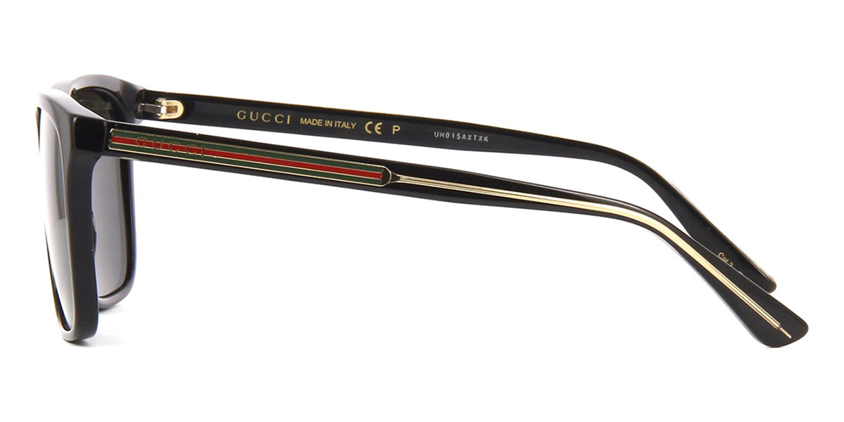Gucci GG0381SN 007 Polarised Black and Crystal - As Seen On Mohamed Omar & LaDainian Tomlinson