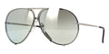 Porsche Design 8478 B Chrome Frame - Grey + Dk Green Lenses - As Seen On Kourtney Kardashian