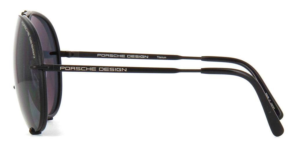 Porsche Design 8478 D Black Frame - Grey & Silver Lenses - As Seen On Kim Kardashian