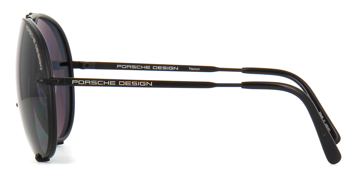 Porsche Design 8478 D Black Frame - Grey & Silver Lenses - As Seen On Kim Kardashian