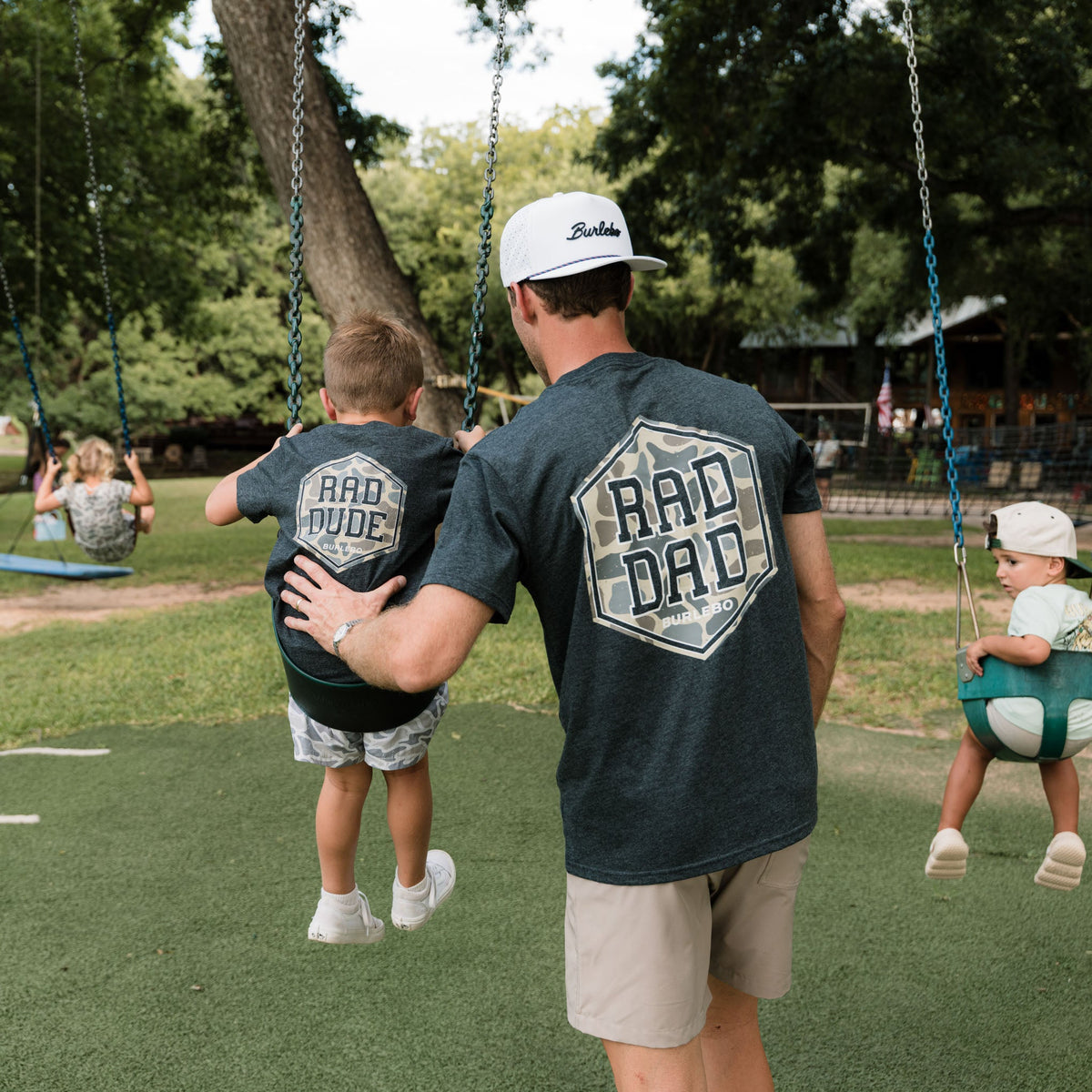 Short Sleeve Tee - Rad Dad - Heather Black