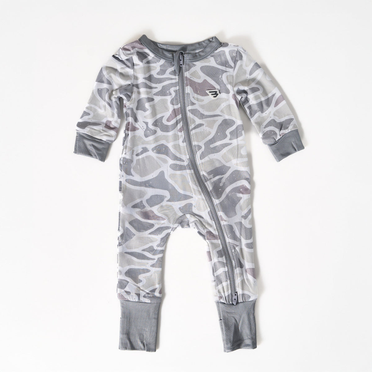 Baby Zip Up - White Camo